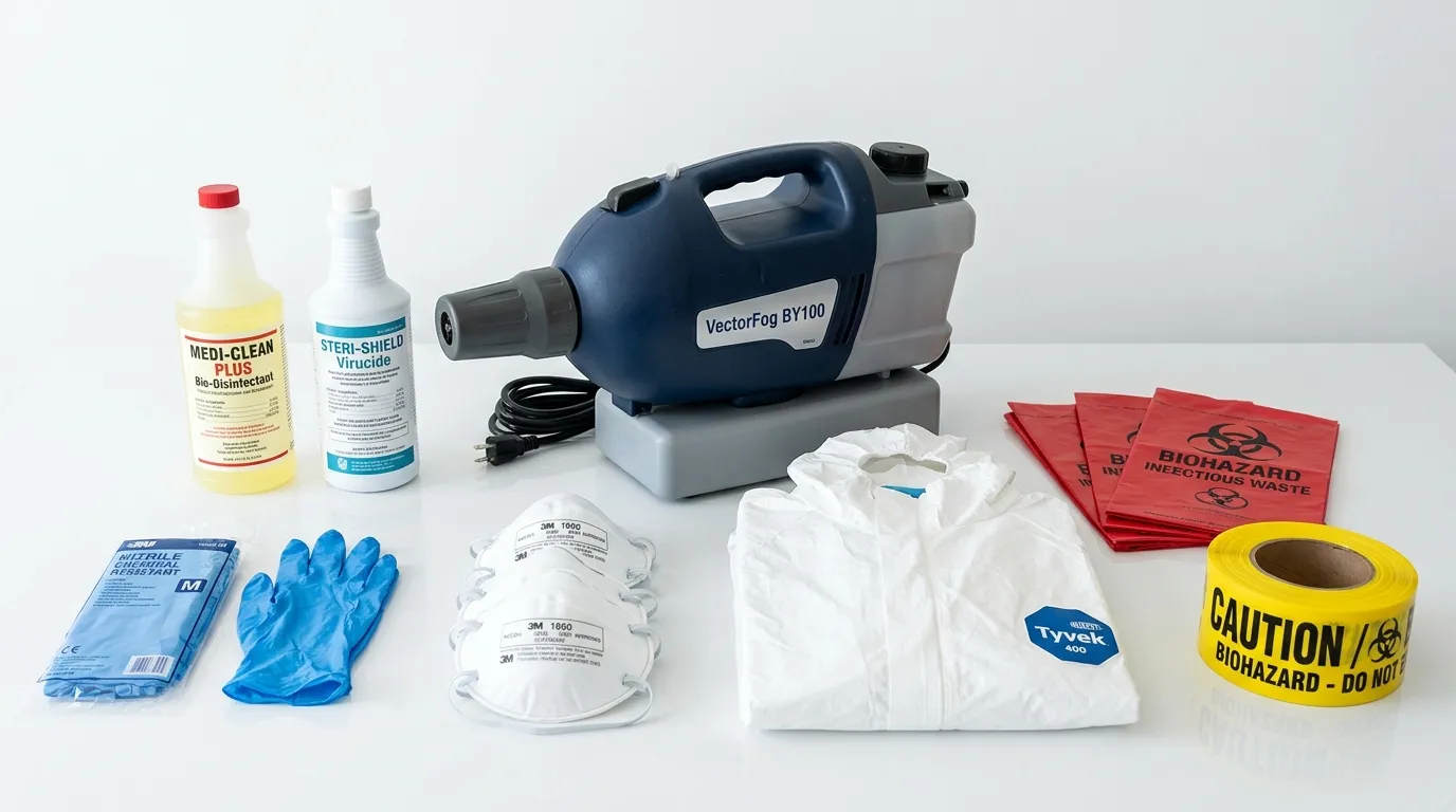 Professional biohazard remediation crew working in Eastwood