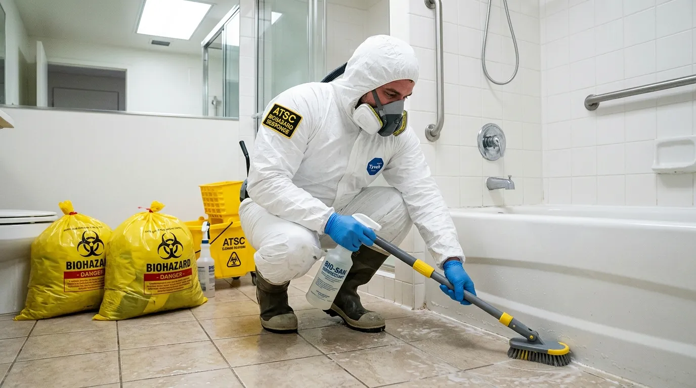 Decontamination equipment deployed for Blood Cleanup in Eastwood